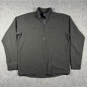 KUIU Mens Quarter Zip Pullover Charcoal Gray Performance Fleece Large Hunting